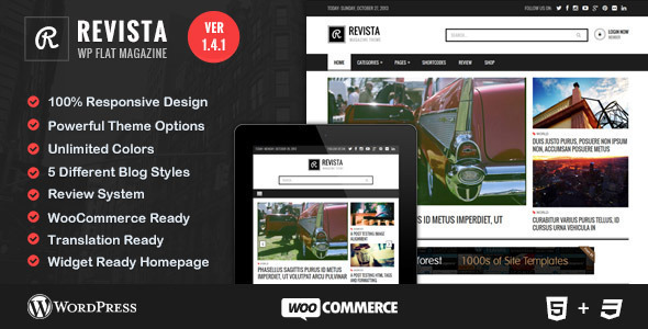 Revista - Flat Magazine WordPress Theme