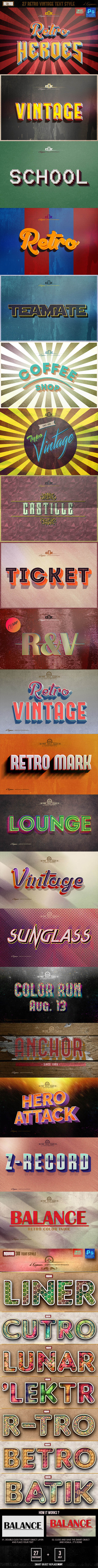 27 Retro & Vintage Style Bundle