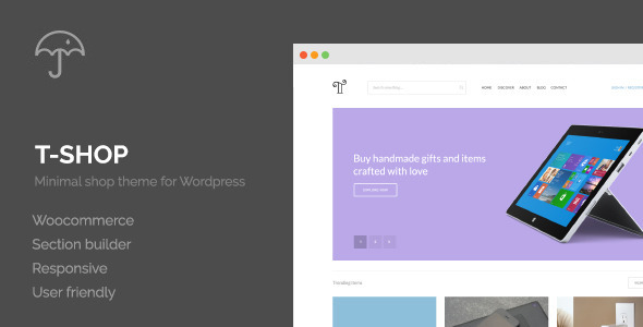 T-Shop -- eCommerce WordPress Theme