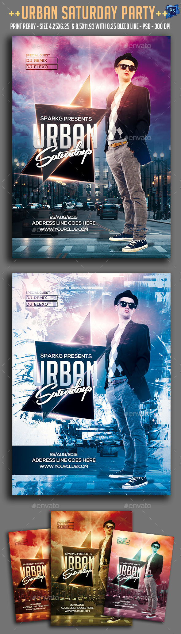 Urban Saturday Party Flyer