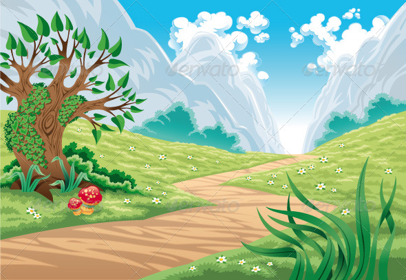 Mountain landscape Mountain landscape