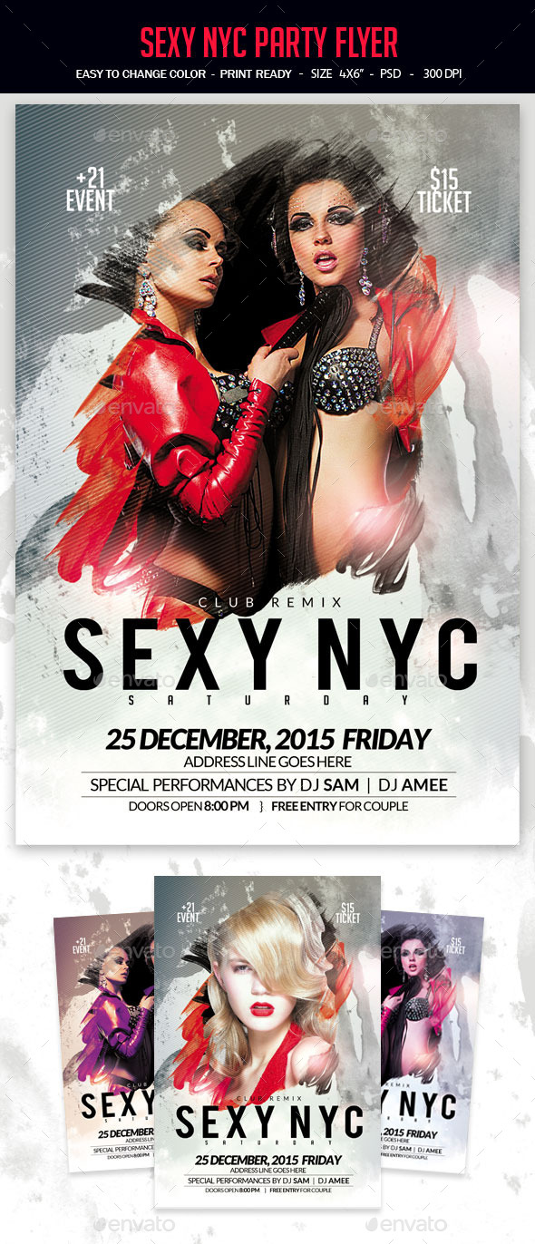 Sexy NYC Party Flyer