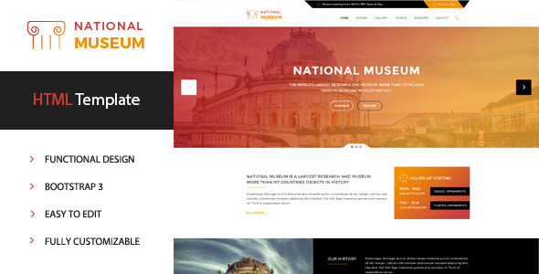 Museum - Premium HTML Template