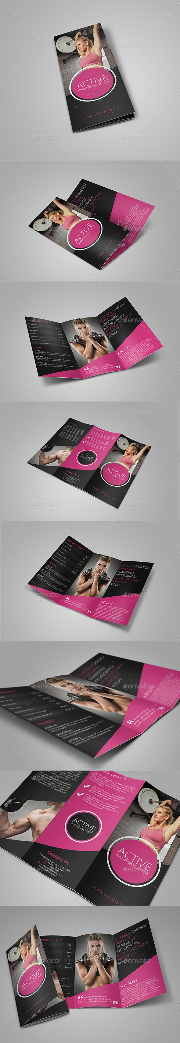 Fitness Tri-Fold Brochure