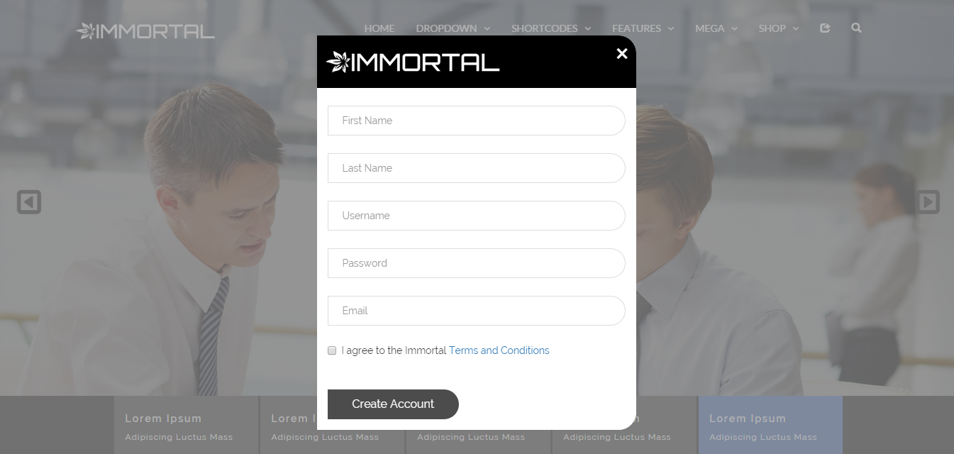 register form c modal register radius