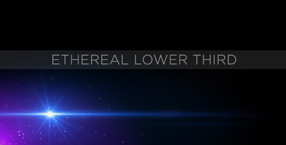 Ethereal Lower Third by MotionRevolver | VideoHive