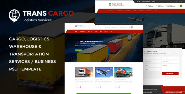 TransCargo - Transport & Logistics PSD Template