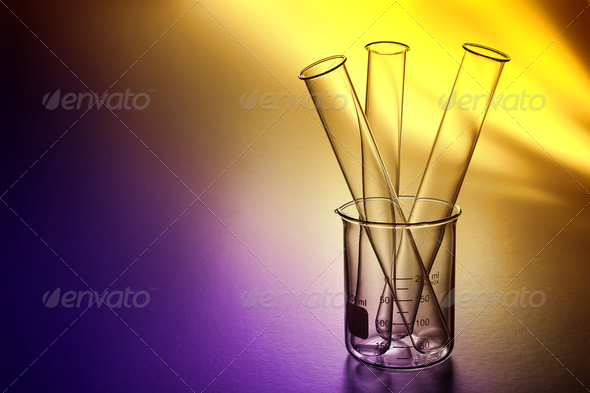 Laboratory Test Tubes in Science Research Lab