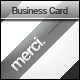 Merci. Clean and Modern Business Card Merci. Clean and Modern Business Card - GraphicRiver Item for Sale