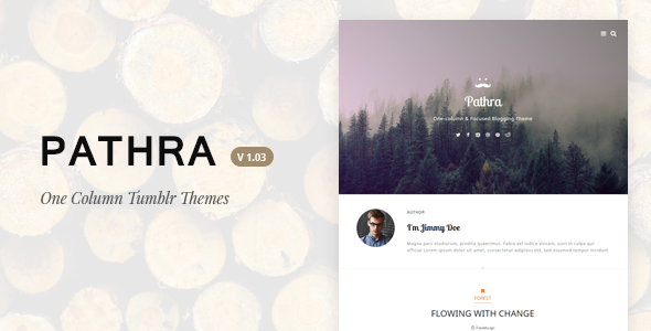 Pathra | One-column Focused Blogging Theme