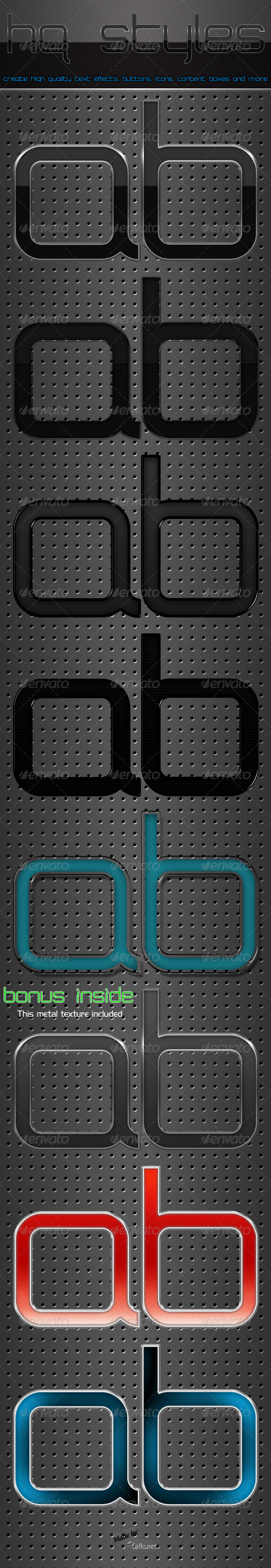 HQ Styles - Text Effects Styles