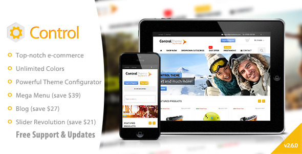 Control - Responsive PrestaShop Theme + Blog