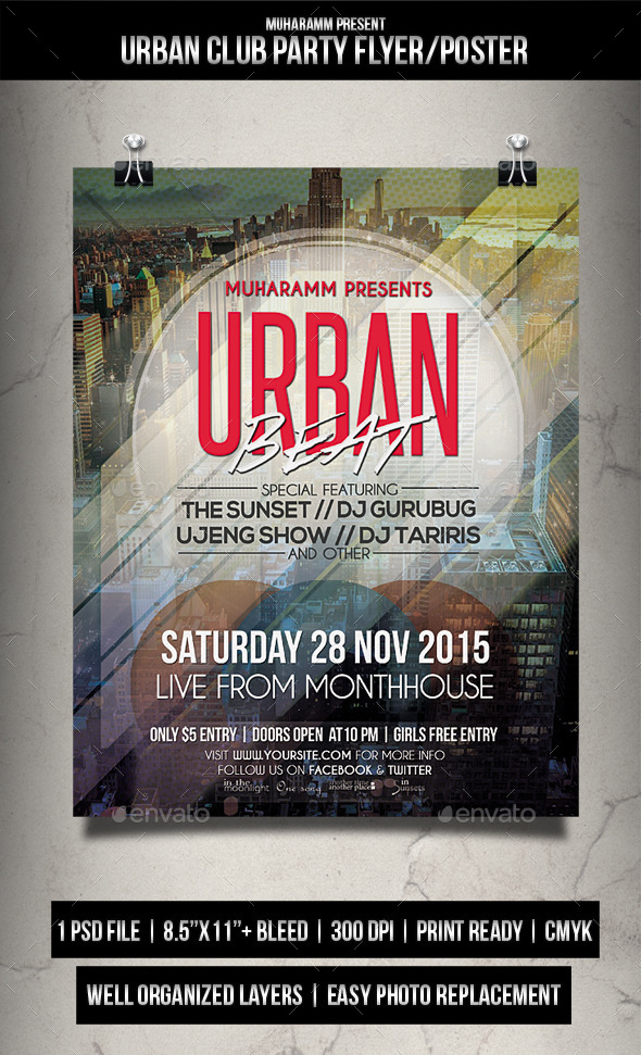 Urban Club Party Flyer / Poster