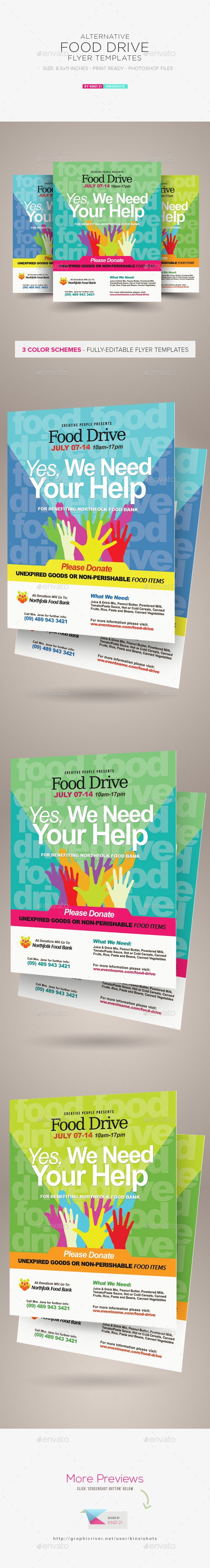 Food Drive Flyer Template