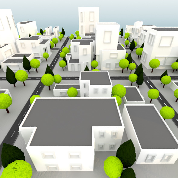 Low Poly City - 3DOcean Item for Sale