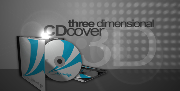3D CD cover mock-up 3D CD cover mock-up