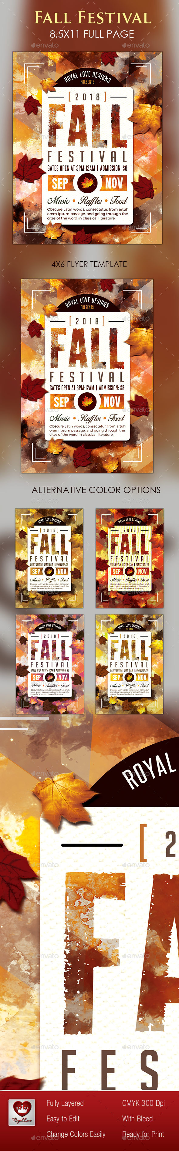 Graphicriver Fall Festival Flyer 12787053