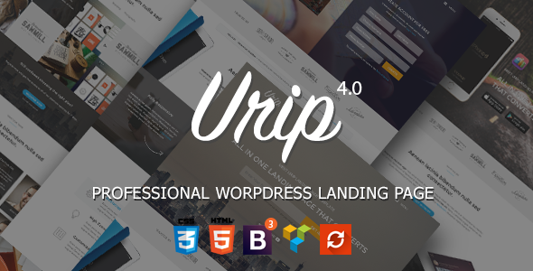 Urip - Professional WordPress Landing Page
