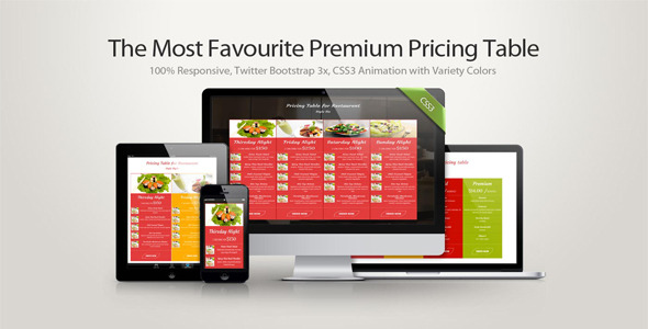 Safa - The Most Favourite Premium Pricing Table