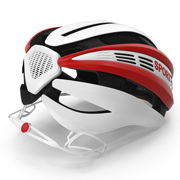 3DOcean Red Bicycle Helmet 12802922 3DOcean Red Bicycle Helmet 12802922