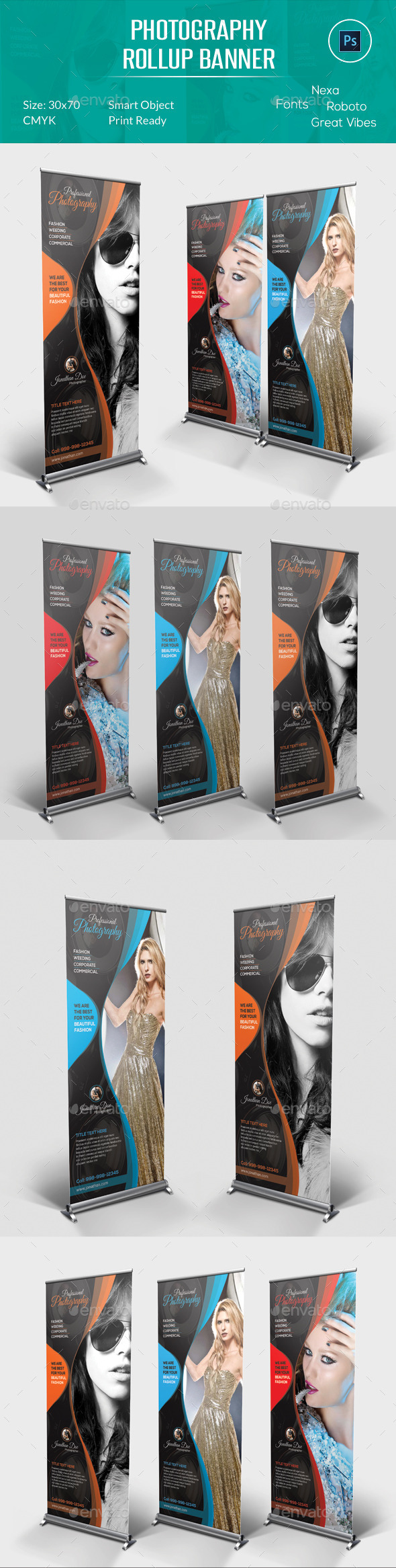 Graphicriver Photography Rollup Banner 12815041