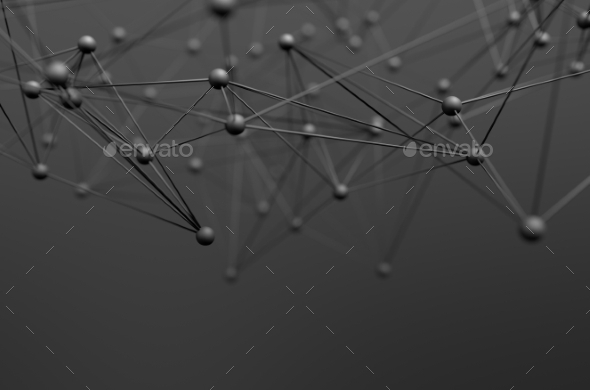 Graphicriver Abstract 3D Rendering Of Structure With Spheres 12815474