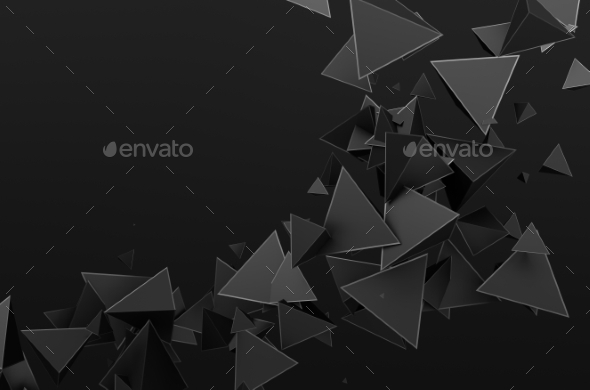 Graphicriver Abstract 3D Rendering Of Flying Particles 12815489