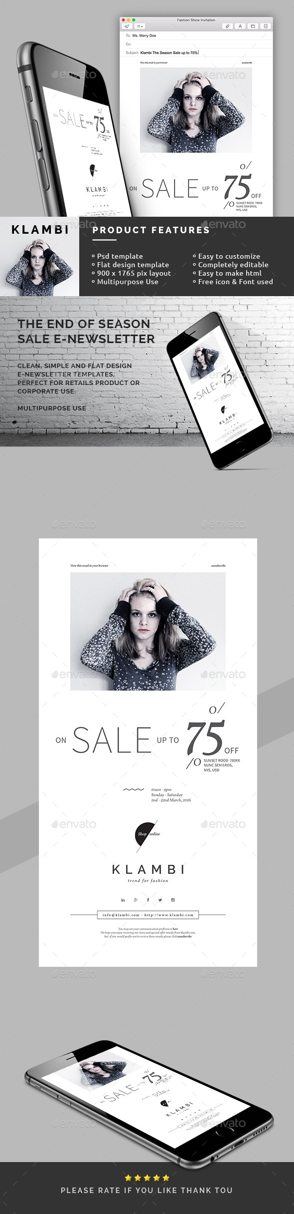 Graphicriver The End of Season Sale E-Newsletter 12827554