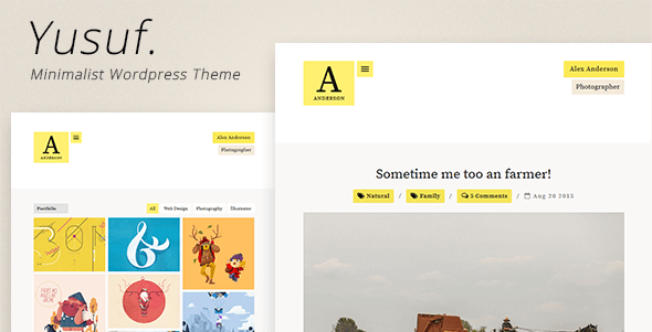 Yusuf - Minimalist WordPress Theme