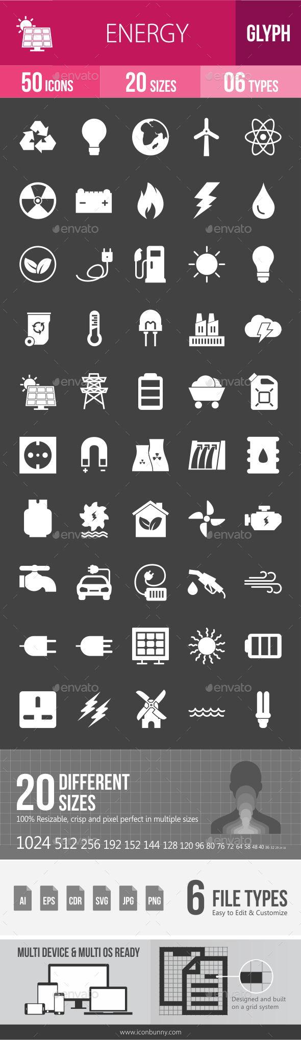 Graphicriver Energy Glyph Inverted Icons 12835147
