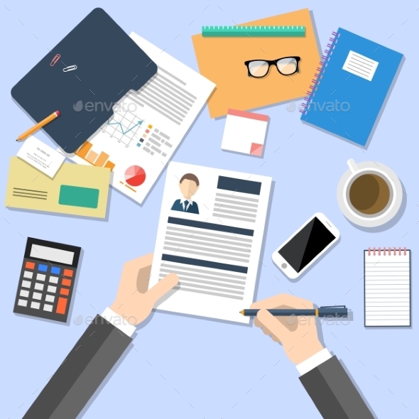 Graphicriver HR Manager Working With CV 12842633