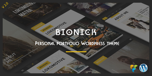 Bionick | Personal Portfolio WordPress Theme