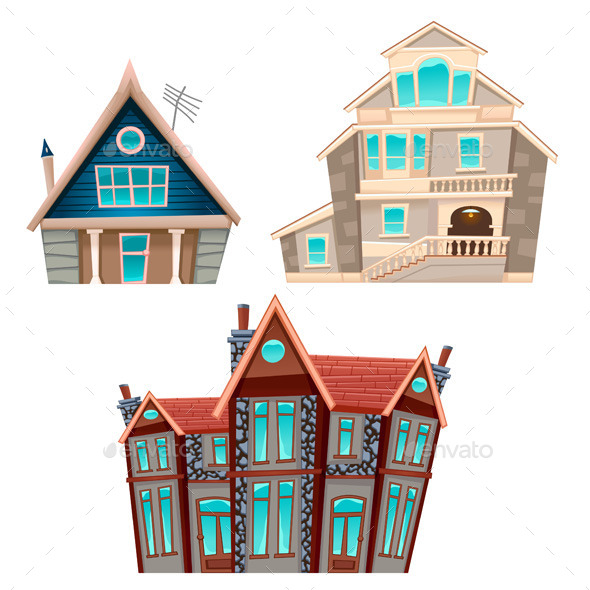Graphicriver Set of Houses 12855174
