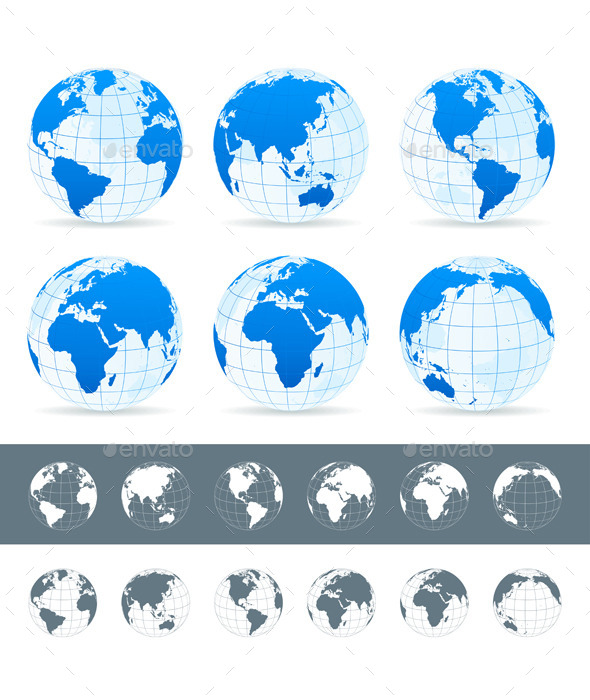 Graphicriver Globes Set 12857271