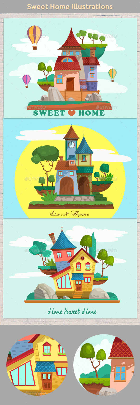 Graphicriver Sweet Home Illustrations 12859116