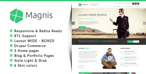 Magnis - Corporate Multipurpose Drupal Theme