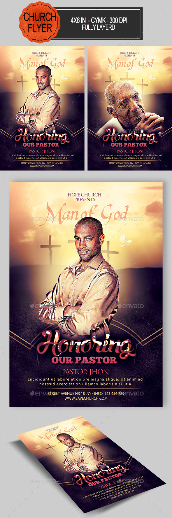 Graphicriver Pastor Appreciation Church Flyer 12816266