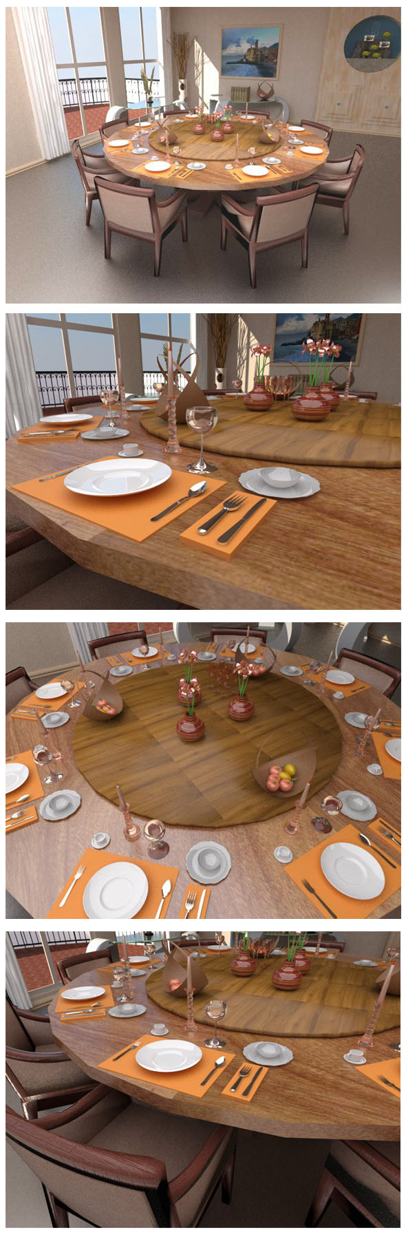 3docean Dinner table set 12876551