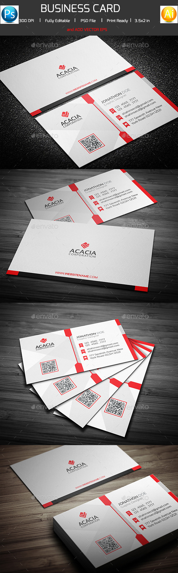 Graphicriver Corporate Business Card V-02 12815373