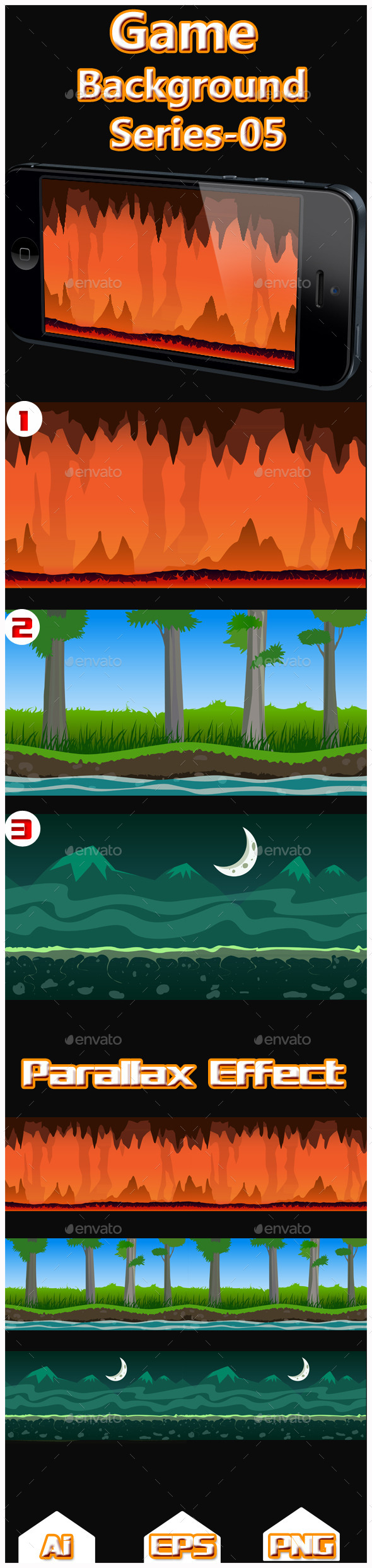 Graphicriver Game Background Series-05 12884339