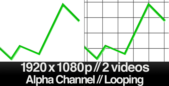 3D Raising Trend Line Loop Alpha 3D Raising Trend Line Loop Alpha