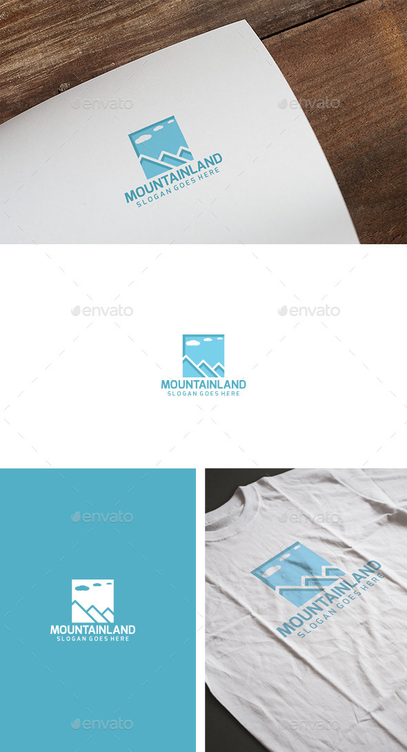 Mountains Landscape Logo