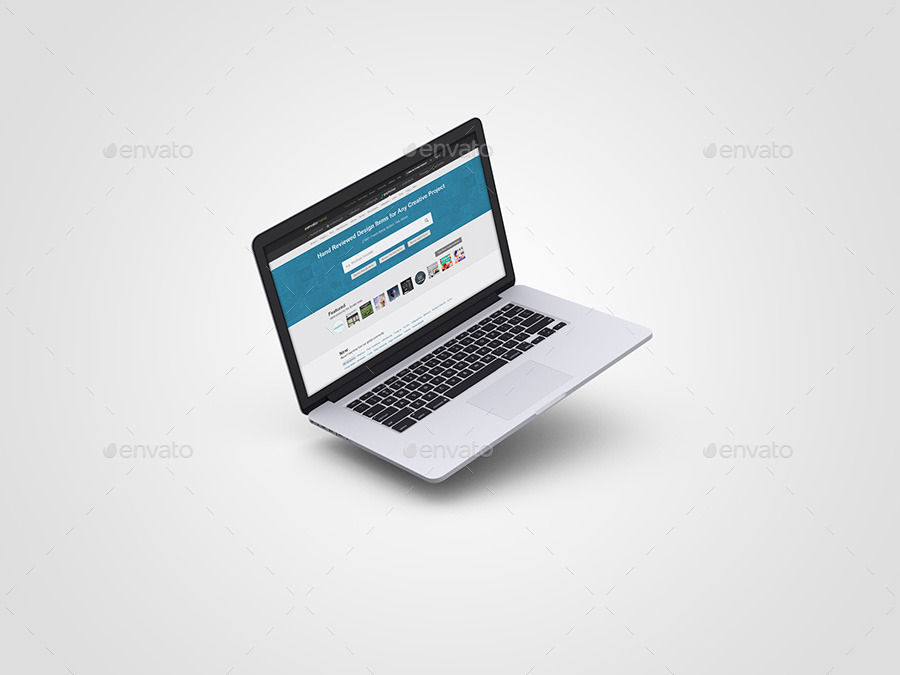 mockup laptop 3d Pro themedia GraphicRiver by 3D  Mockups Laptop