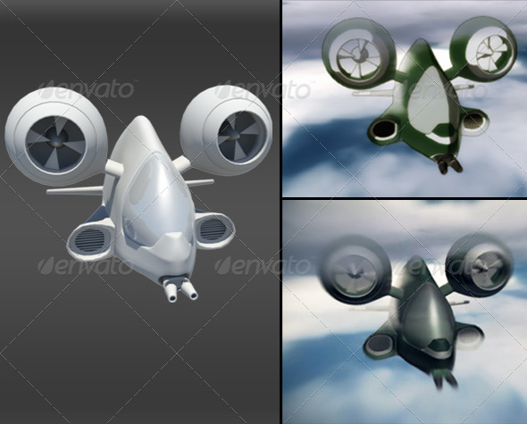 3D Airship - 3DOcean Item for Sale