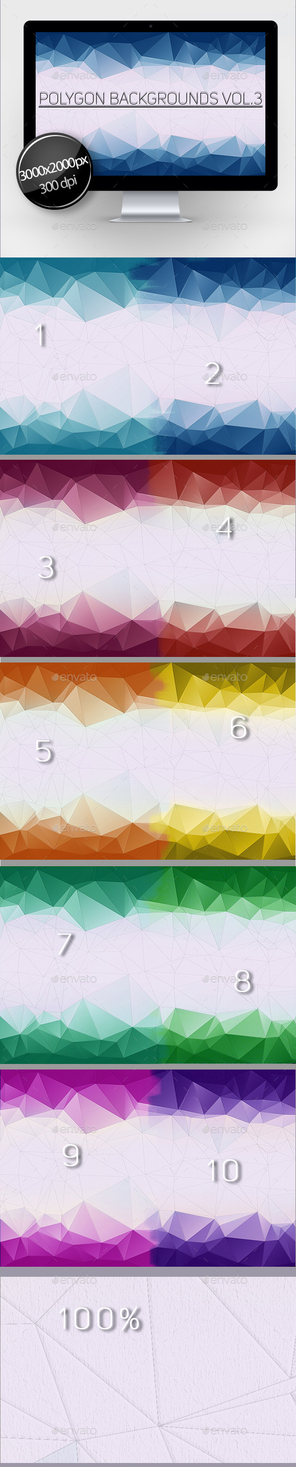 Polygon Backgrounds Vol.3