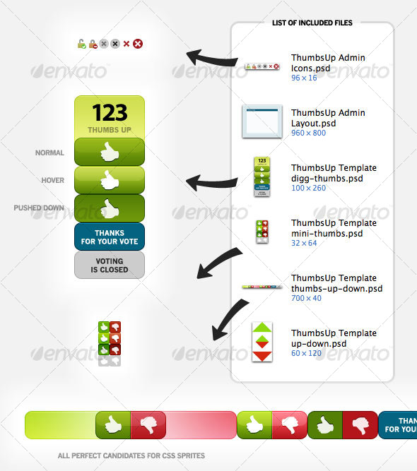 ThumbsUp Graphics - Buttons Web Elements