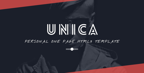 Unica Personal One-page HTML5 Template