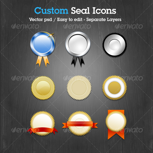 Custom Seal Icons Custom Seal Icons