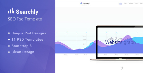 Searchly| Multipage Seo Psd Template