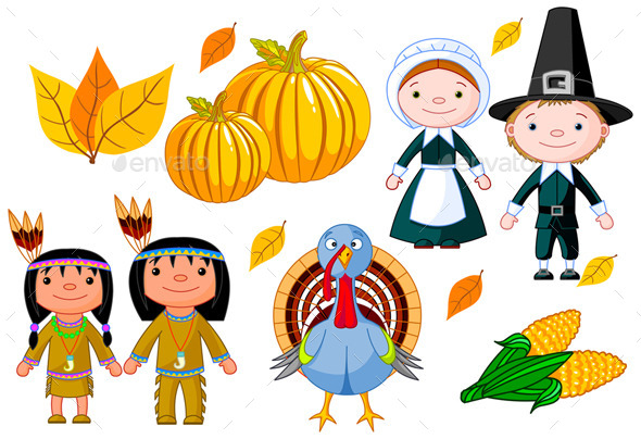 Thanksgiving Day Icon Set